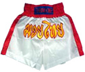 Muay Thai Shorts : White - Red