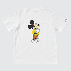Uniqlo : Mickey Mouse in Thailand - Sawasdee T-shirt - White Size M