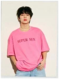 Super Sun : Oversized Tee - Pink