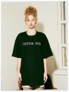Super Sun : Oversized Tee - Black