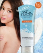 Mistine : Snow Frozen Whitening Sunscreen Body Lotion.