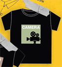 Theory Of Love : Camera T-Shirt - Size XL