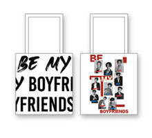 Boyfriends : White Tote Bag