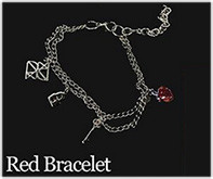 Kerrist : Black Valentines Bracelet - Red