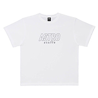 Astro : Outline Logo Oversized Tshirt - White Size XS