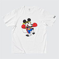 Uniqlo : Mickey Mouse in Thailand - Muay Thai T-shirt - White Size M