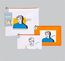 Earth : Portrait Art Series - Clutch Bag