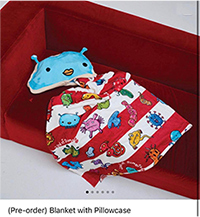 Land of Something : Blanket with Pillowcase