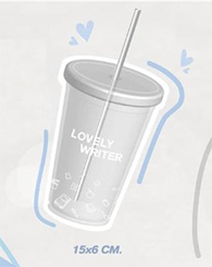 Lovely Writer : Plastic Glass