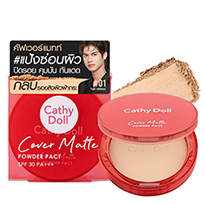Cathy Doll : Cover Matte Powder Pact SPF30 - No.2 Light Beige (12 g.)