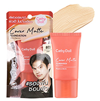 Cathy Doll : Cover Matte Foundation - No.2 Light Beige (15 ml.)