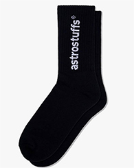 Astro : Logo Crew Socks - Black