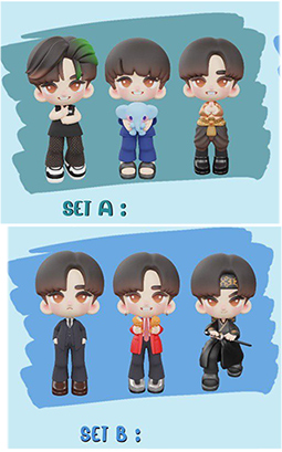 Zee Pruk : 30th Birthday Project : Set A+B (free ZeeSaurus)