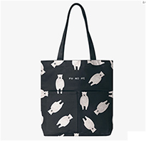 Numone : Bear Tote Bag - Black