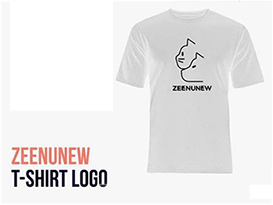 ZeeNuNew : Logo T-shirt - White Size L