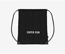 Super Sun : Gym Sack Bag - Black