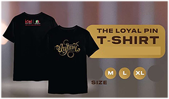 The Loyal Pin : T-shirt - Black Size XL