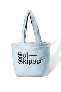 Sol Skipper : Medium Fluffy Tote - Light Blue