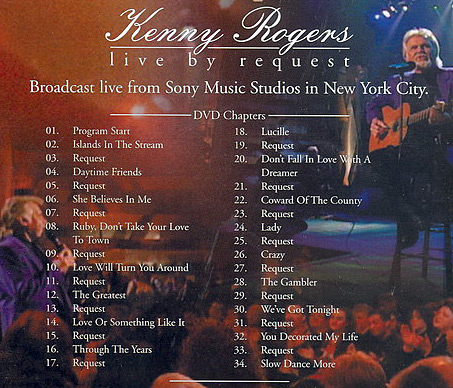 Concert DVD : Kenny Rogers - Live By Request @ eThaiCD.com